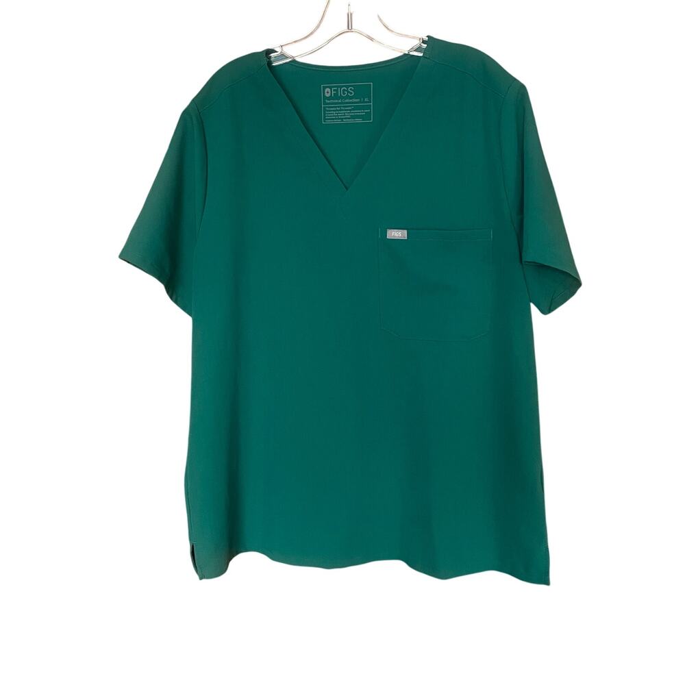 Figs Technical Collection V-Neck Scrub Top Sz XL